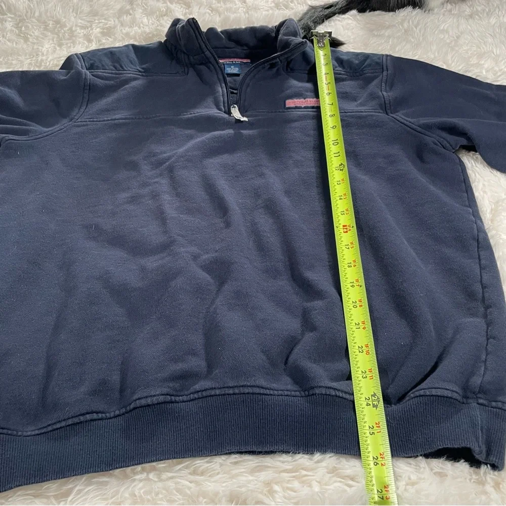 Vineyard Vines Men's Surf Shep quarter zip Navy Sweater - Picture 5 of 6